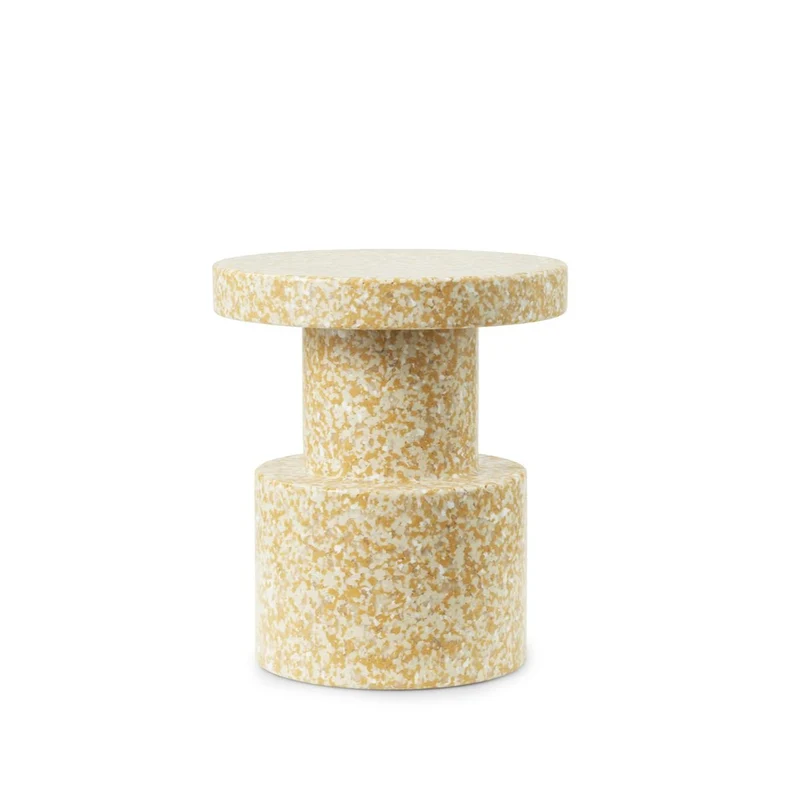 Tabouret en polyéthylène recyclé moutarde Bit Stool - Normann Copenhagen