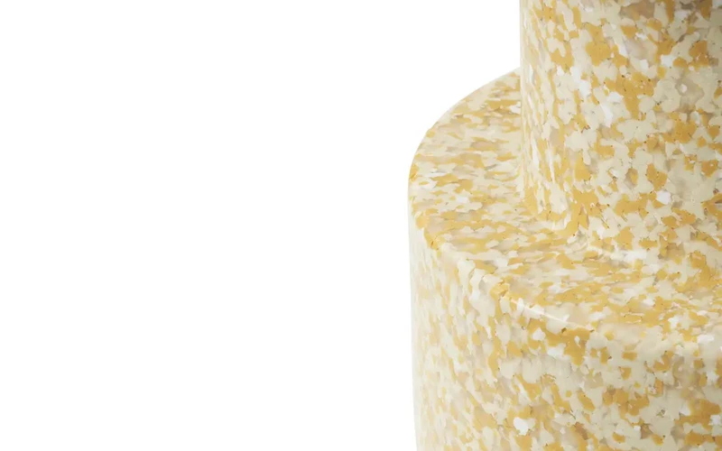 Tabouret en polyéthylène recyclé moutarde Bit Stool - Normann Copenhagen