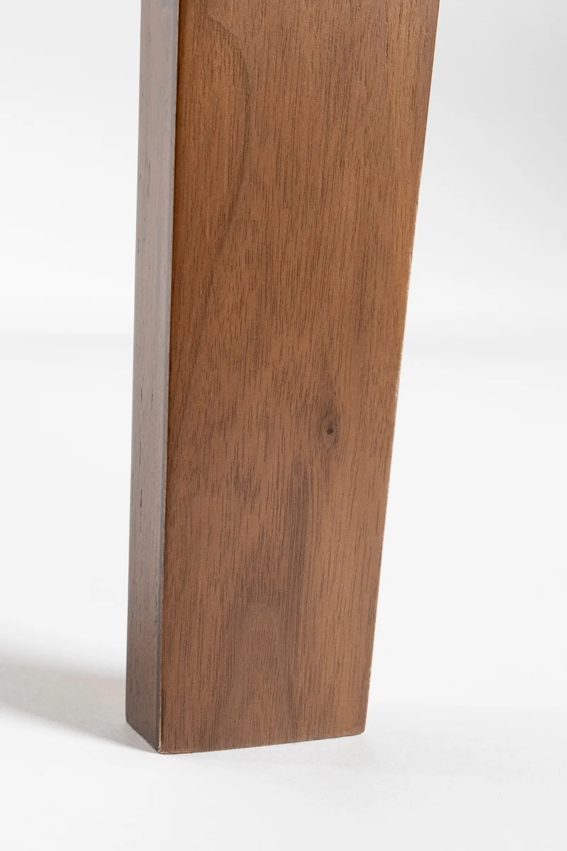 Table à manger rectangulaire en bois d’hévéa marron 160 x 90 x 75 cm - The Cool Republic