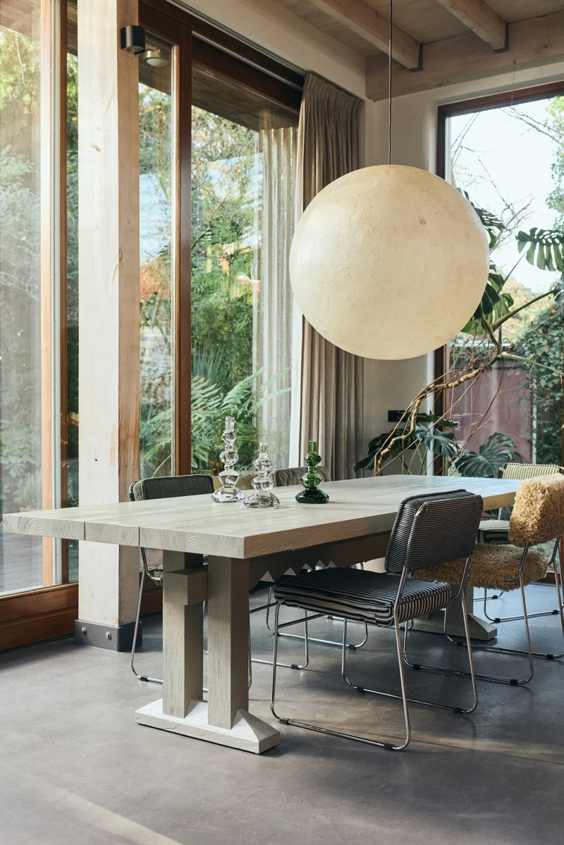 Chaise en acier chromé et tissu rayé 51,5x62,5x83,5cm Endless - HKliving