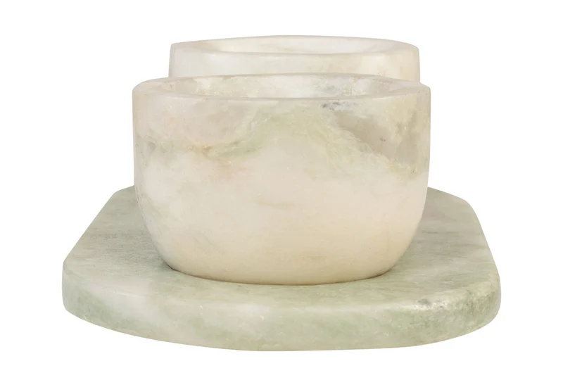 Bols et plateau en marbre vert 23x12x6,5cm Coletta - Versmissen