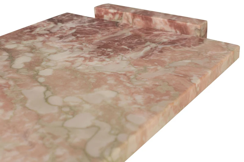 Plateau rectangulaire en marbre rose 40x25x6cm Stanton - Versmissen
