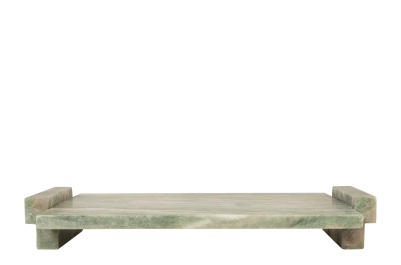 Plateau rectangulaire en marbre vert 40x25x6cm Stanton - Versmissen