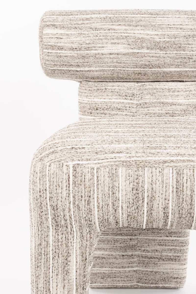 Chaise en tissu beige Vania - The Cool Republic