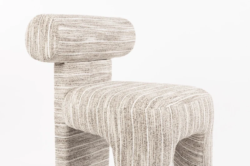 Chaise en tissu beige Vania - The Cool Republic