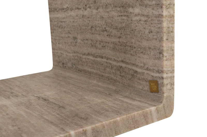 Table d'appoint en marbre beige 40x60cm Voya - Versmissen