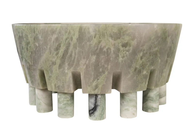 Vide-poche en marbre vert 36x17,5cm Coluna - Versmissen