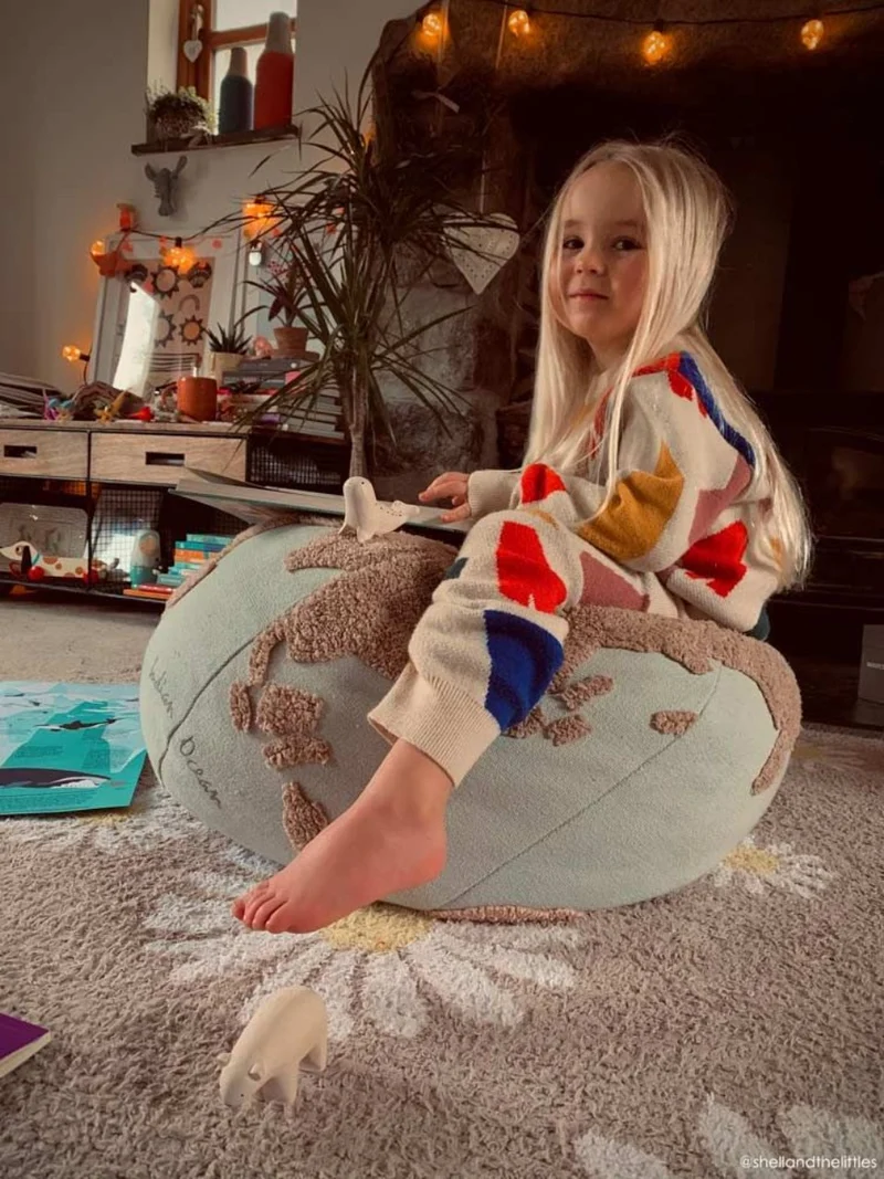 Lorena Canals Pouf World Map