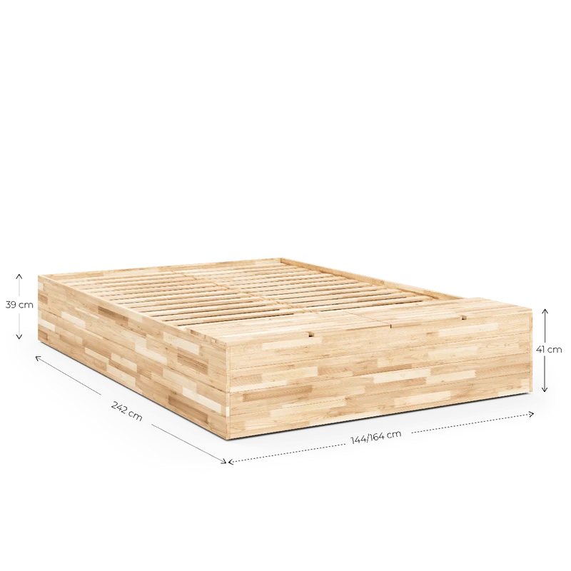 Sommier en pin laqué 160x200cm Basement - Karup Design