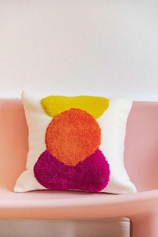 Coussin en laine 45x45cm Good Karma - Colortherapis