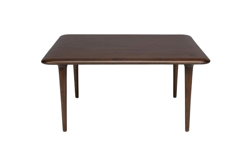 Table basse carrée en bois massif foncé 70x70x33cm Elroy - Dutchbone