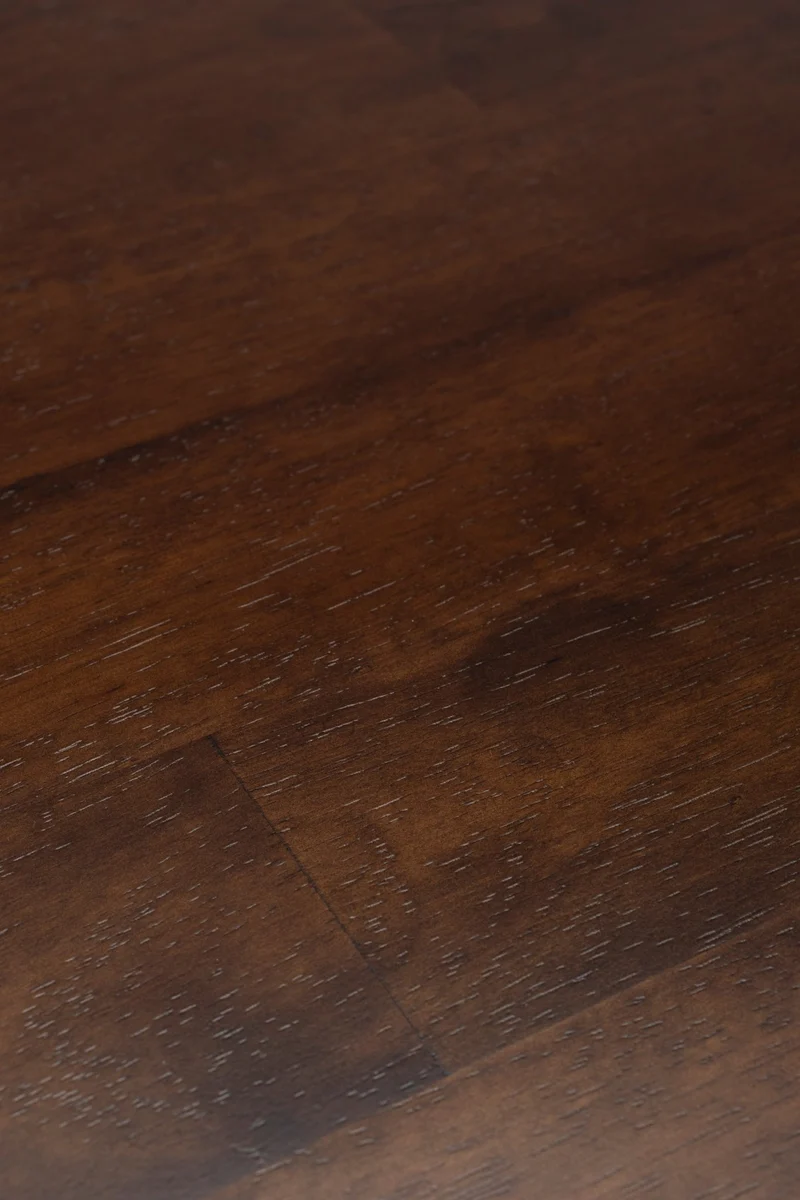 Table basse carrée en bois massif foncé 70x70x33cm Elroy - Dutchbone