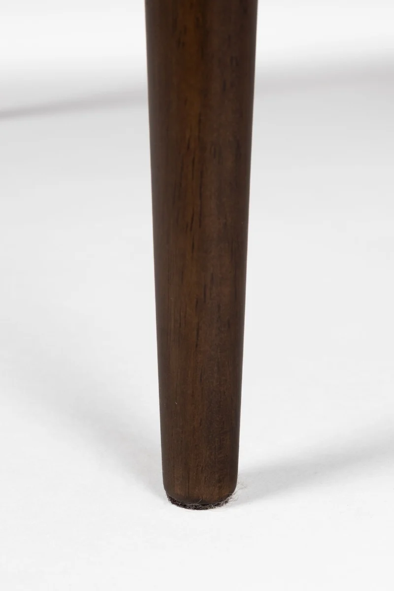 Table basse carrée en bois massif foncé 70x70x33cm Elroy - Dutchbone