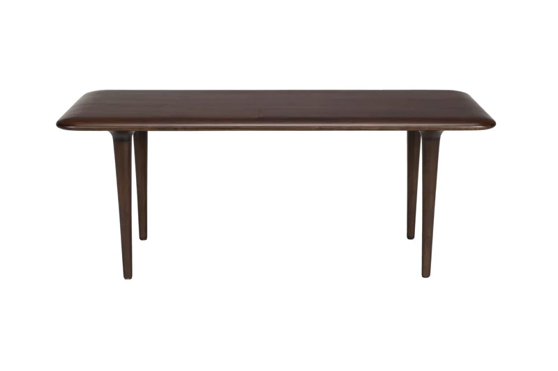 Table basse rectangulaire en bois massif foncé 85x38x38cm Elroy - Dutchbone