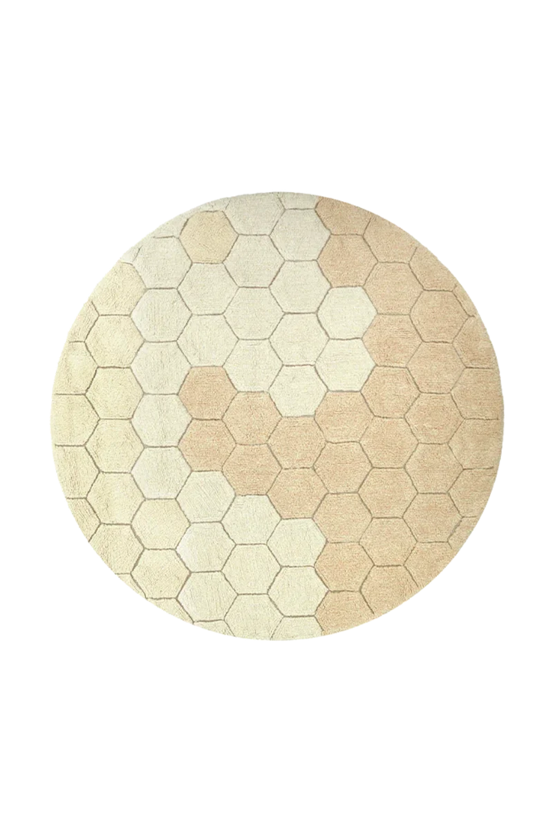 Lorena Canals Runder Teppich Honeycomb