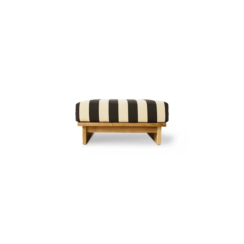Pouf d'extérieur en teck 88x38cm Hocker - HKliving