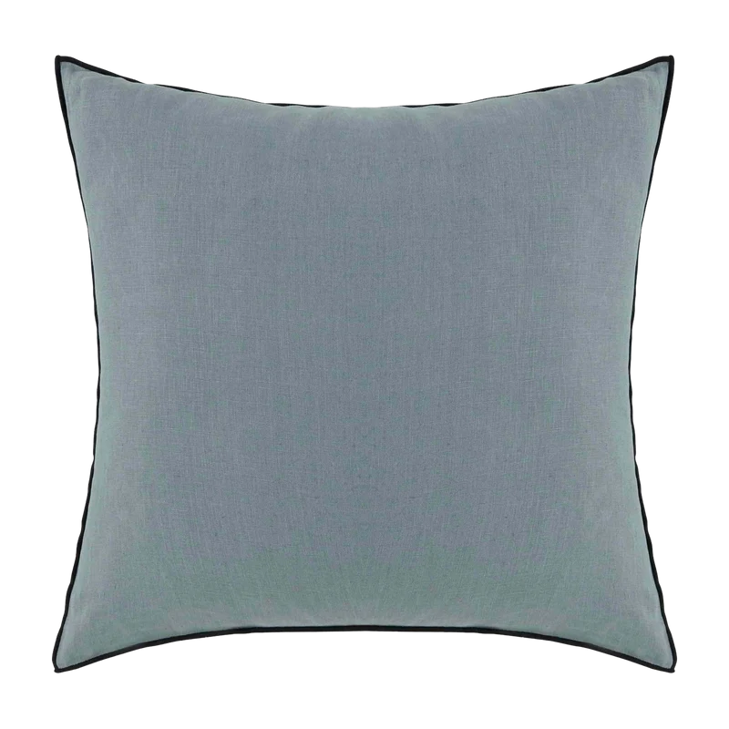 Housse De Coussin Carlina Vert Et Bourdon Noir - Madura