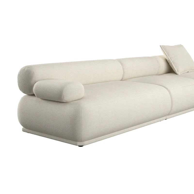 Canapé côté gauche en tissu beige 4,5 places Rembrandt - Zuiver
