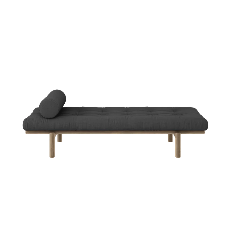 Lit de jour en pin massif avec matelas charbon 72x200cm Next - Karup Design