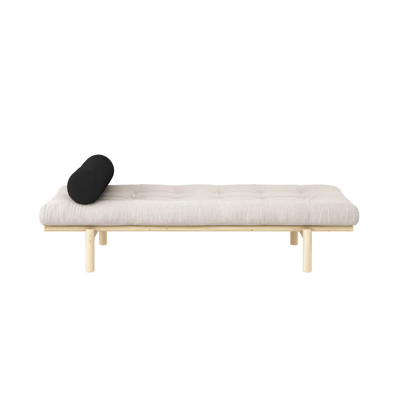Lit de jour en pin massif avec matelas ivoire 72x200cm Next - Karup Design
