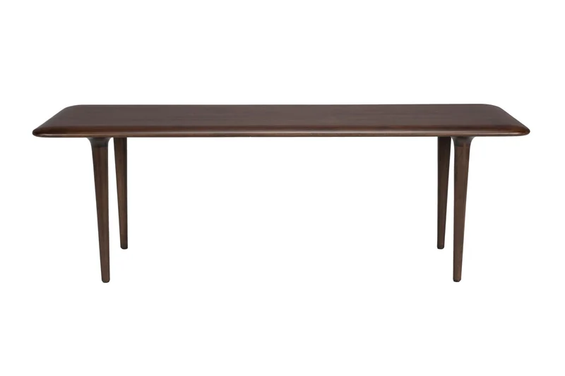 Table basse rectangulaire en bois massif foncé 110x38x38cm Elroy - Dutchbone