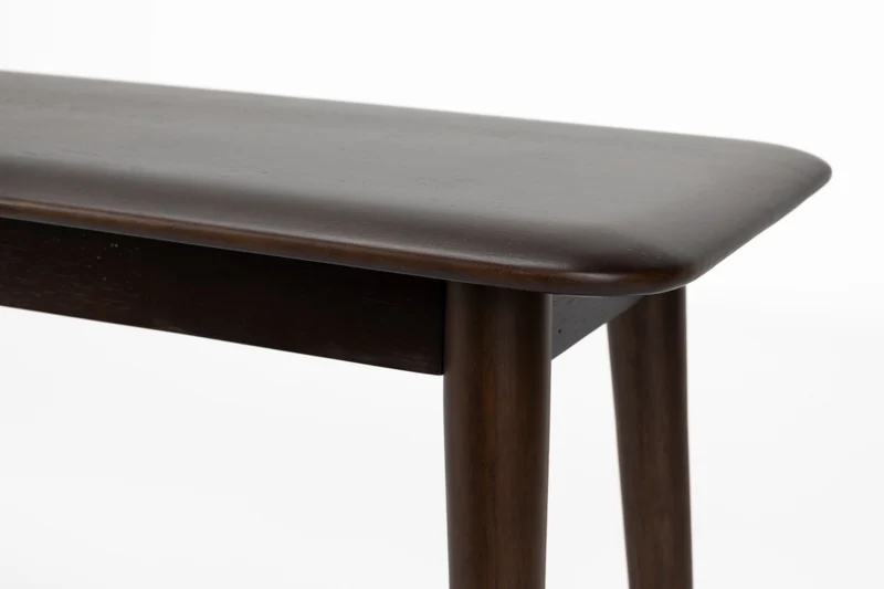 Banc en bois massif foncé 35x160x46cm Elroy - Dutchbone