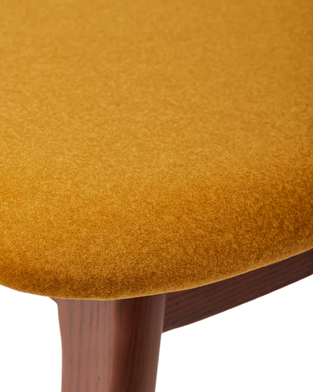 Chaise de salle à manger en tissu jaune et bois de frêne Soft Happy Days - Pols Potten