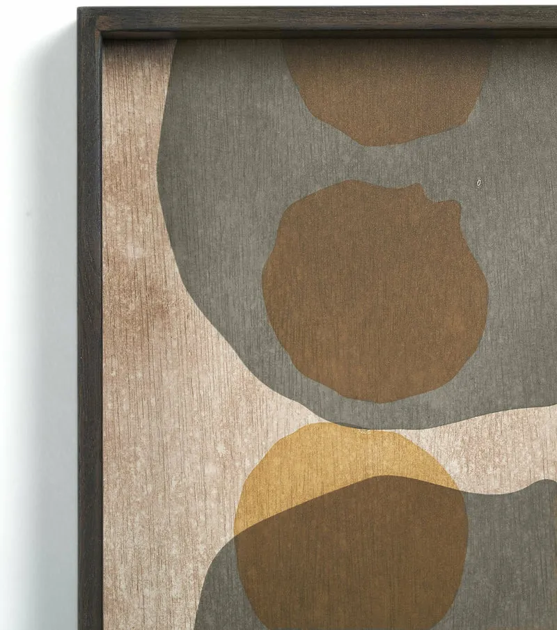 Plateau en verre Layered Dots cannelle 51 x 51 cm - Ethnicraft Accessories