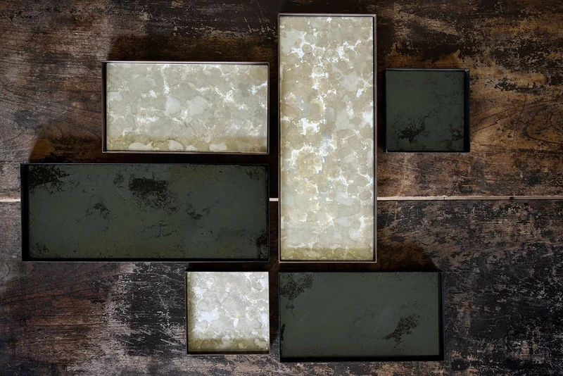 Vide-poche rectangulaire en miroir Charcoal - Ethnicraft Accessories