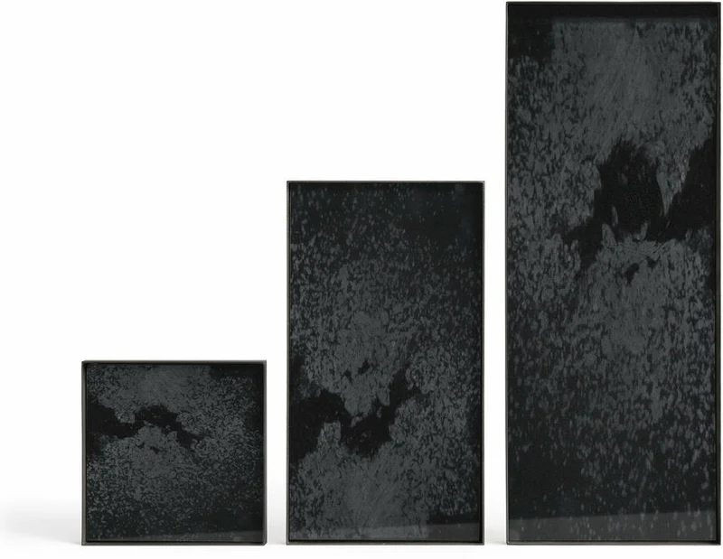 Vide-poche rectangulaire en miroir Charcoal - Ethnicraft Accessories