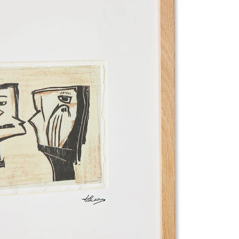 Tableau en bois de chêne 34x44cm Marty ans kosso - HKliving