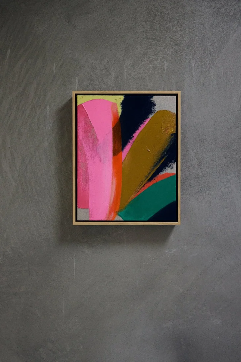 Tableau coloré en bois de chêne 25x31cm Bright lights - HKliving