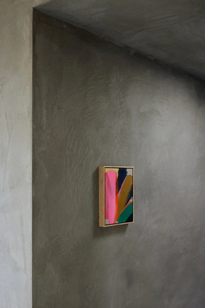 Tableau coloré en bois de chêne 25x31cm Bright lights - HKliving
