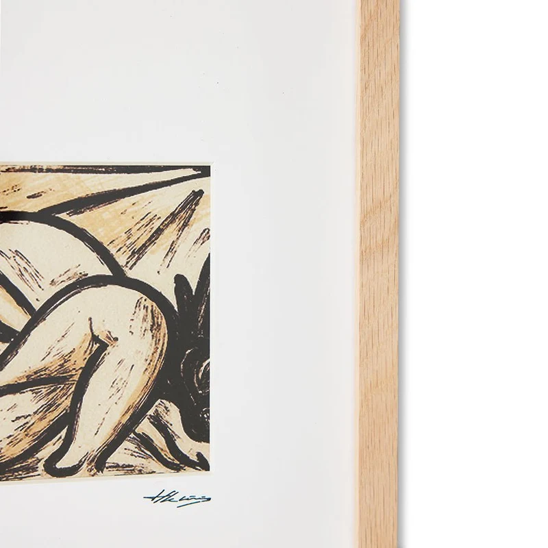 Tableau en bois de chêne 29x2,5x37cm Sun out - HKliving