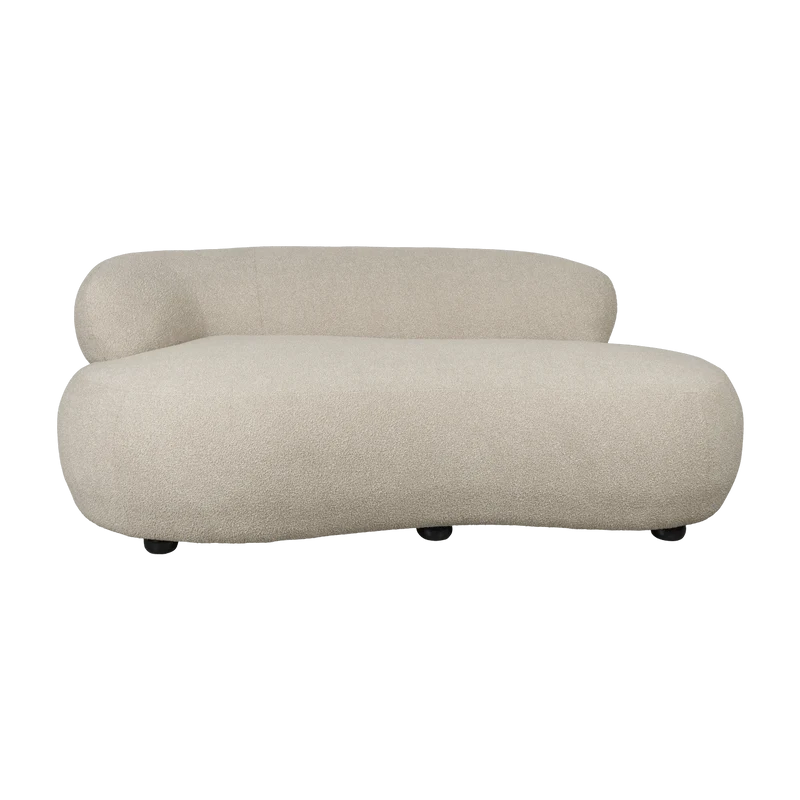 Canapé en tissu beige 115x185x73cm Elio - The Cool Republic