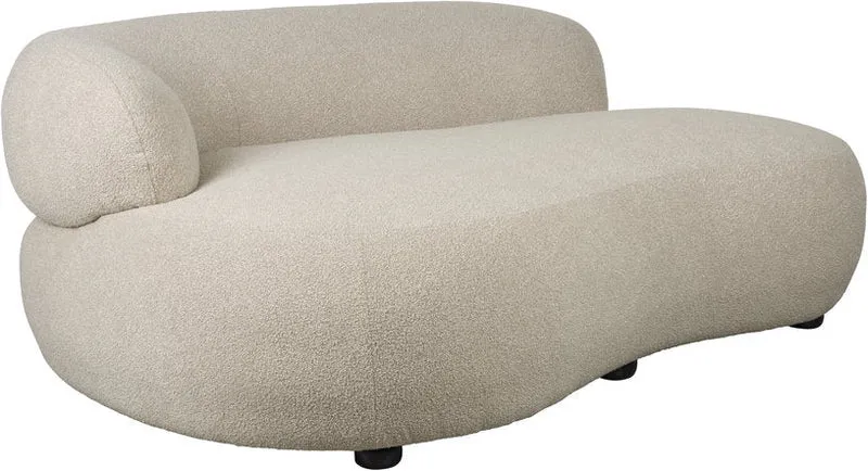 Canapé en tissu beige 115x185x73cm Elio - The Cool Republic