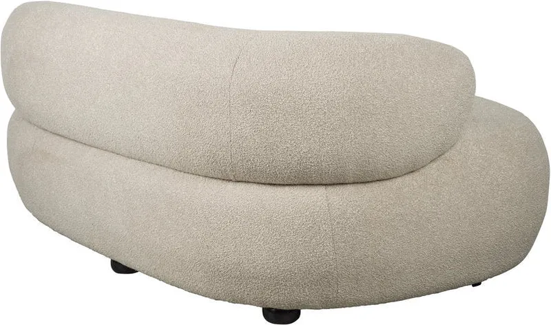 Canapé en tissu beige 115x185x73cm Elio - The Cool Republic