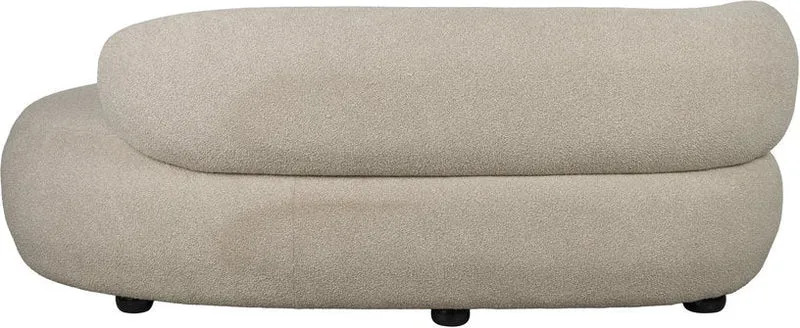 Canapé en tissu beige 115x185x73cm Elio - The Cool Republic