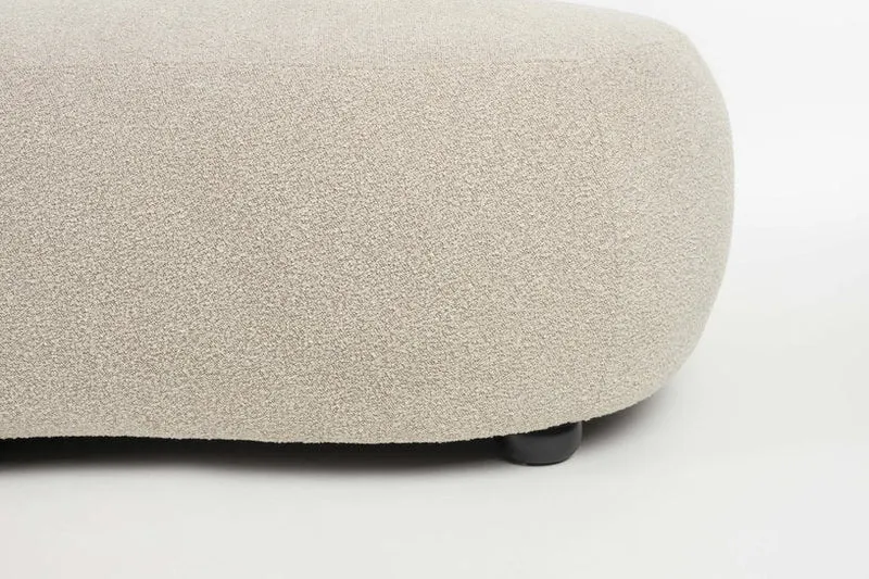 Canapé en tissu beige 115x185x73cm Elio - The Cool Republic