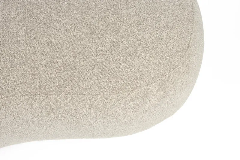 Canapé en tissu beige 115x185x73cm Elio - The Cool Republic