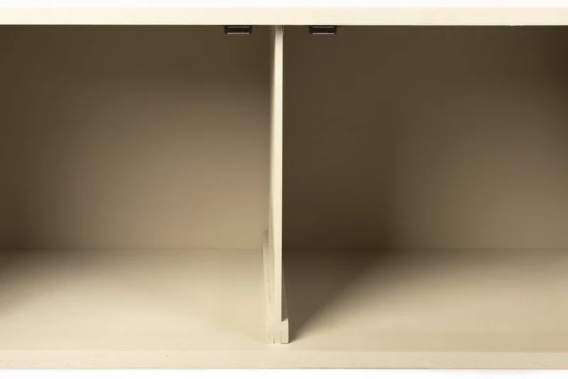 Buffet en bois et métal beige 38x150x55cm Sora - The Cool Republic