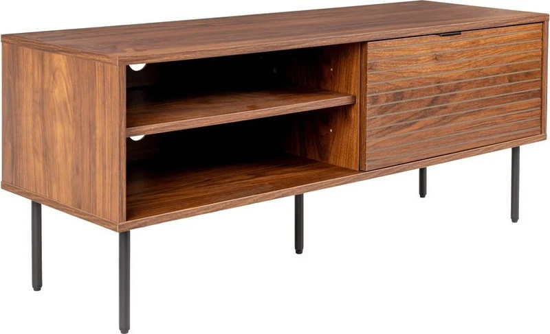 Buffet en bois marron et métal noir 120x40x50cm Orson - The Cool Republic