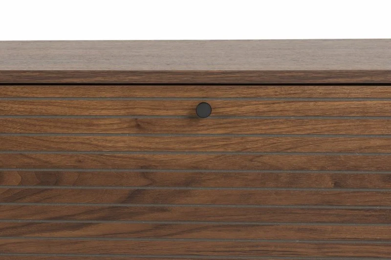 Buffet en bois marron et métal noir 120x40x50cm Orson - The Cool Republic
