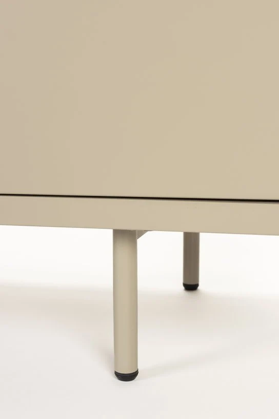 Buffet en bois et métal beige 140x40x55cm Siena - The Cool Republic
