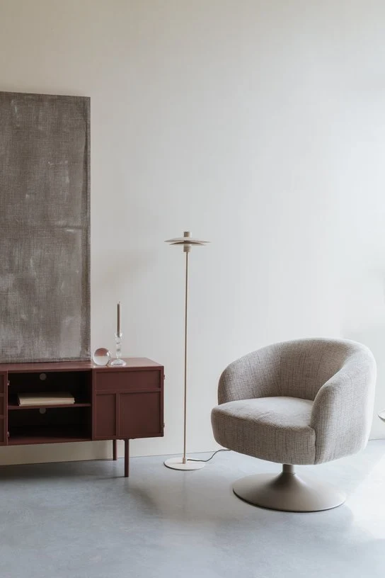 Buffet en bois et métal rouge 160x36x58cm Siena - The Cool Republic