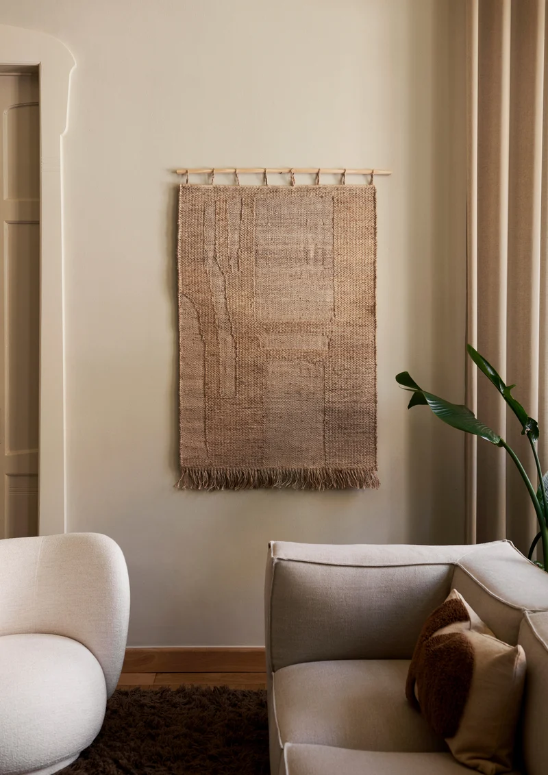 Ferm Living Harvest Wall Teppich - Natural