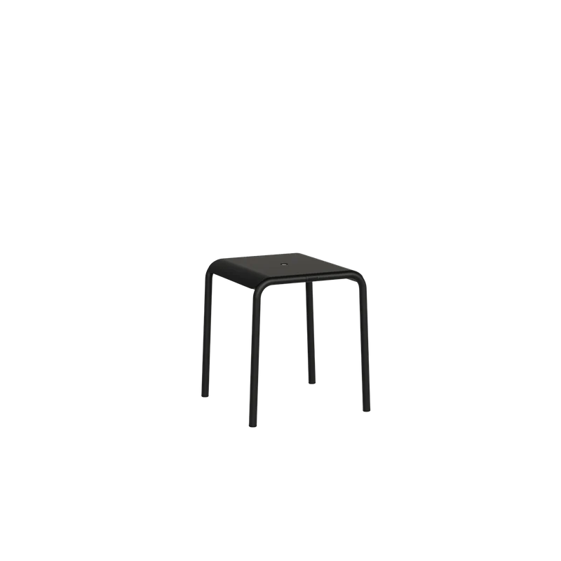 Tabouret de jardin en acier thermolaqué inoxydable 42x40x45cm Panorama - TIPTOE