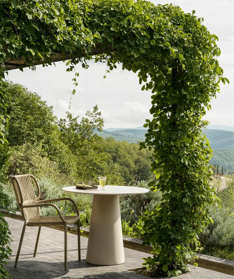 Chaise en aluminium thermolaqué et corde vert 59x90cm Ribbon - Vincent Sheppard
