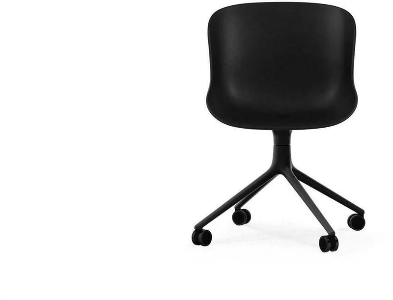 Hyg Chair Swivel 4W Black Alu - Normann Copenhagen