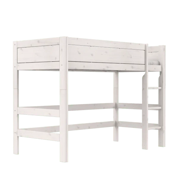 Lifetime Kidsrooms Mittelhochbett mit Leiter 152 cm - Original Whitewash